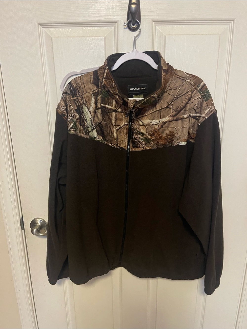 Realtree Men's Brown Camouflage Zip-Front Jacket